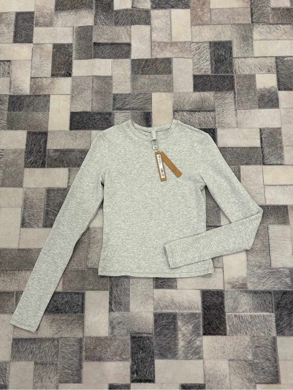 NWT SKIMS Cotton Jersey Long Sleeve T-Shirt - Size XS
